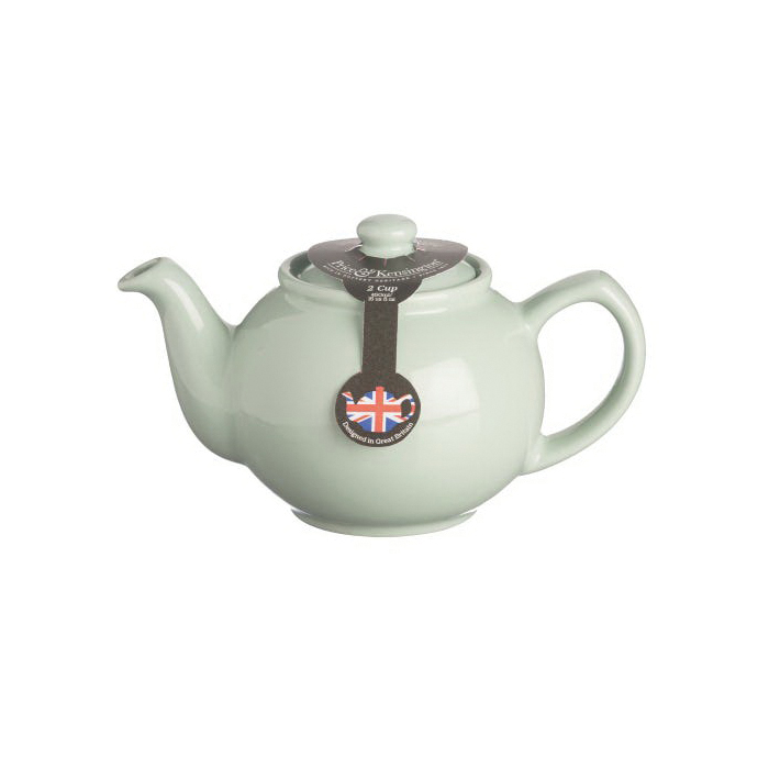 Price & Kensington 0056.767U 2-Cup Teapot, 16 fl-oz Capacity, Stoneware, Mint, 105 mm H, Dishwasher Safe: Yes - 2