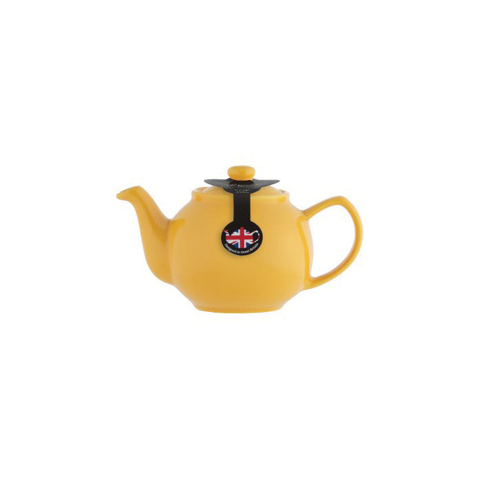 Price & Kensington 0056.781U 2-Cup Teapot, 450 mL Capacity, Stoneware, Mustard, 105 mm H, Dishwasher Safe: Yes - 2