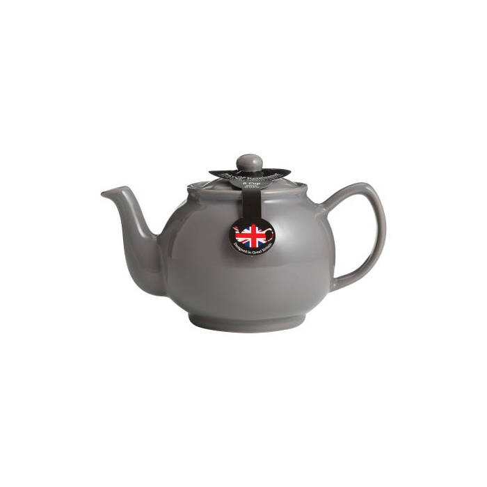 Price & Kensington 0059.671U 6-Cup Teapot, 1100 mL Capacity, Stoneware, Charcoal, 140 mm H, Dishwasher Safe: Yes - 2