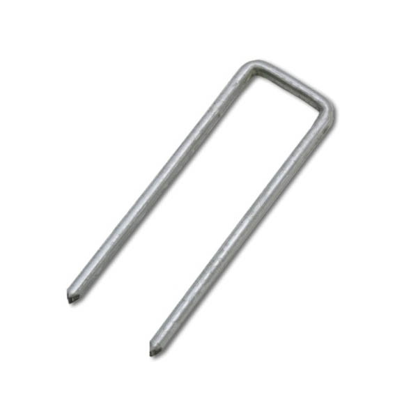 PowerStaples PS2005 Flooring Staple, 1/2 in W Crown, 2in L Leg, 15.5ga, Carbon Steel, Galvanized/Zinc, 5000/PK