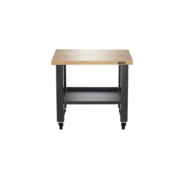 Gladiator GAMW36HWEG Mobile Workstation, 36 in OAW, 34 in OAH, 24 in OAD, 680 lb, Hammered Granite, Hardwood Tabletop - 2