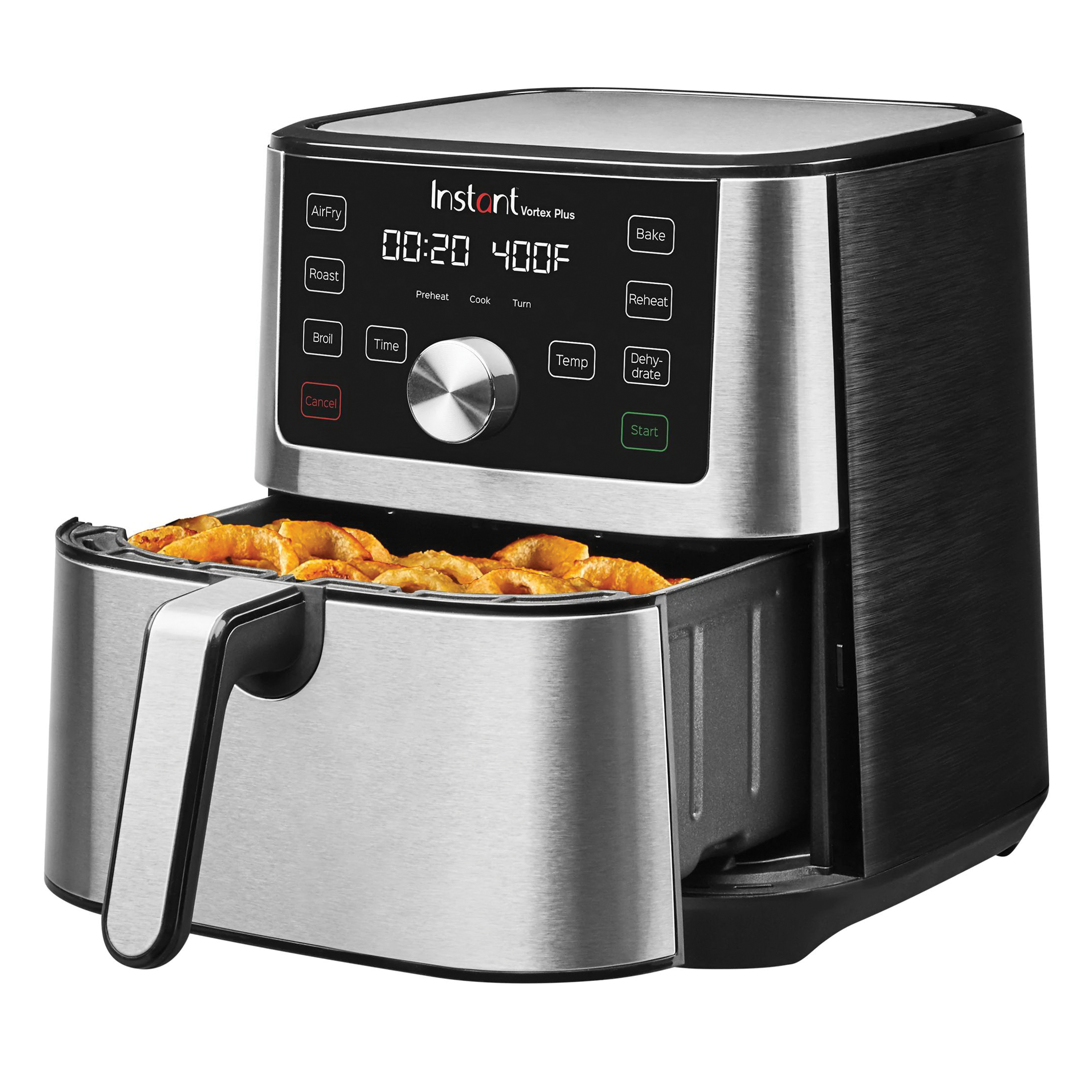 Instant Vortex Plus Series 140-3079-01 Air Fryer, 4 qt Capacity, 1600 W, Touchscreen Control