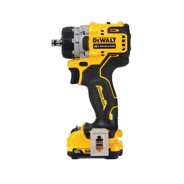 DEWALT XTREME DCD703F1 Drill/Driver Kit, Battery Included, 12 V, 2 Ah, 3/8 in Chuck, Ratcheting Chuck