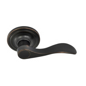 Lombard Series 54111DB Passage Door Lock, Lever Handle, Metal, Dark Bronze, 2-3/8 to 2-3/4 in Backset