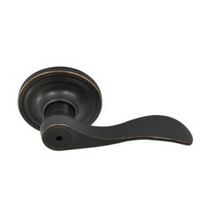 Lombard Series 54211DB Privacy Door Lock, Lever Handle, Dark Bronze, Metal, Reversible Hand