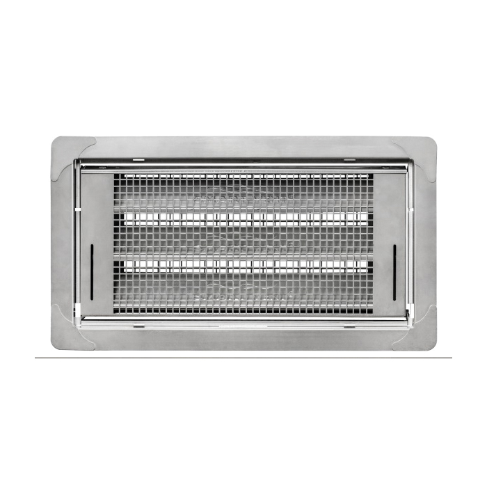 1540-510 Flood and Ventilation Vent, 16 in W, 8 in H, 51 sq-ft Net Free Ventilating Area, Stainless Steel