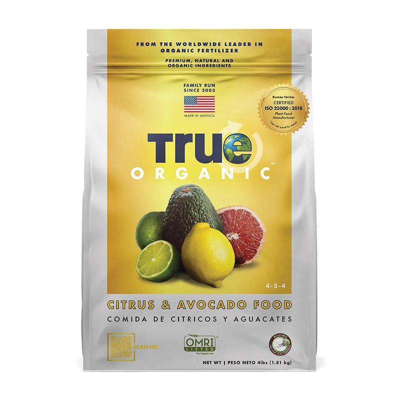 True ORGANIC R0014 Citrus and Avocado Food, 4 lb Bag, Granular, 4-5-4 N-P-K Ratio - 2