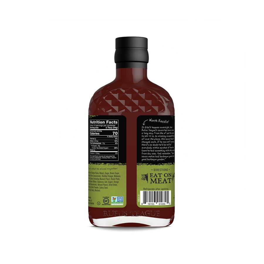 Rufus Teague 266462 BBQ Sauce, Smoky Apple Flavor, 15.25 oz Flask - 3