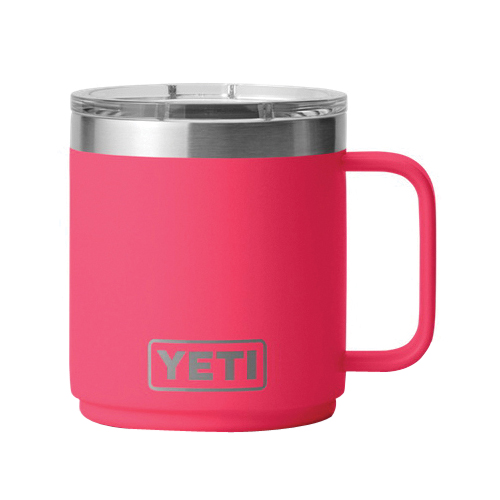 YETI Rambler 10 oz Stackable Mug, Vacuum Insulated, Stainless Steel with  MagSlider Lid, Power Pink