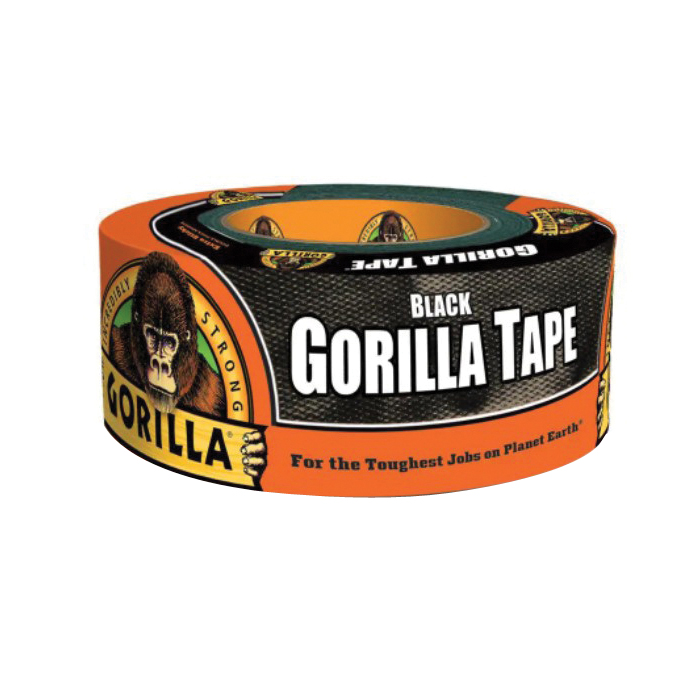 108084 Duct Tape, 50 yd L, 1.88 in W, Black