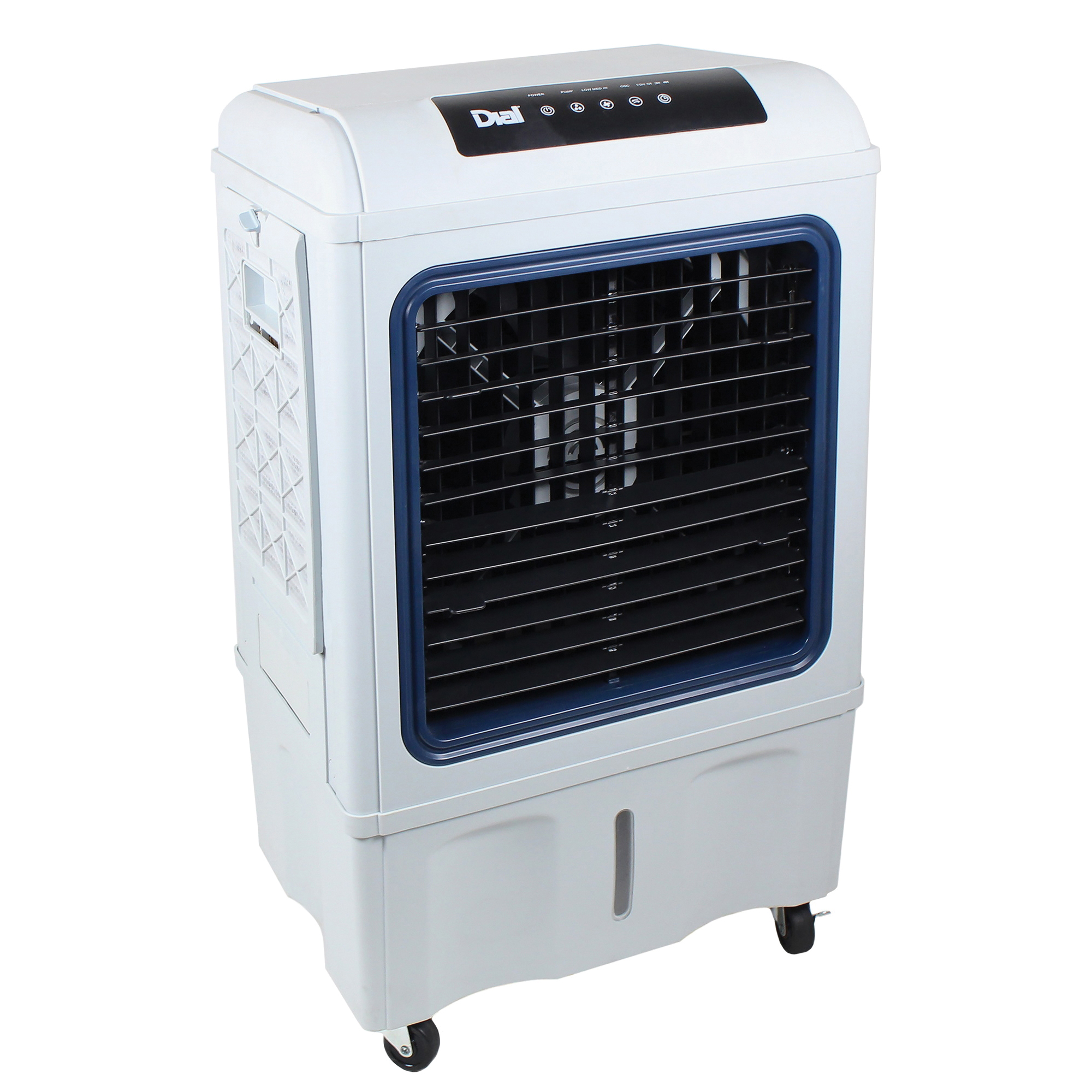 81050 Portable Evaporative Cooler, 20.08 x 14.37 x 33.07 in Dimensions, 1/5 hp, 9.5 gal Tank, 3-Speed, 120 V