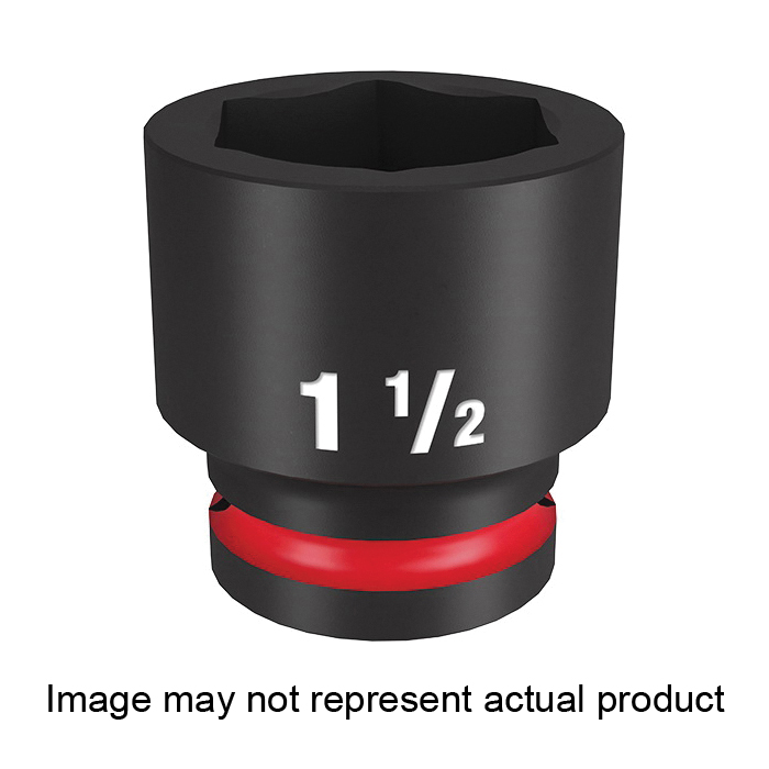 SHOCKWAVE Impact Duty Series 49-66-6312 Shallow Impact Socket, 1-5/16 in Socket, 3/4 in Drive, Square Drive