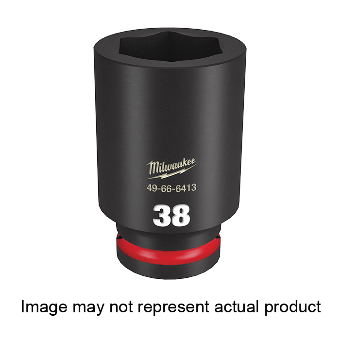 SHOCKWAVE Impact Duty Series 49-66-6371 Shallow Impact Socket, 33 mm Socket, 3/4 in Drive, Square Drive