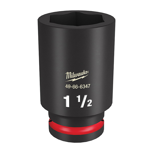 SHOCKWAVE Impact Duty Series 49-66-6347 Deep Impact Socket, 1-1/2 in Socket, 3/4 in Drive, Square Drive