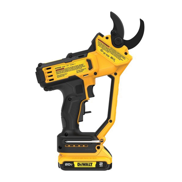 Cordless Pruner, DEWALT, 20V MAX, Cordless Handheld Bypass Pruner Kit, 2 Ah, 20 V, 1-1/2 in Cutting - 4