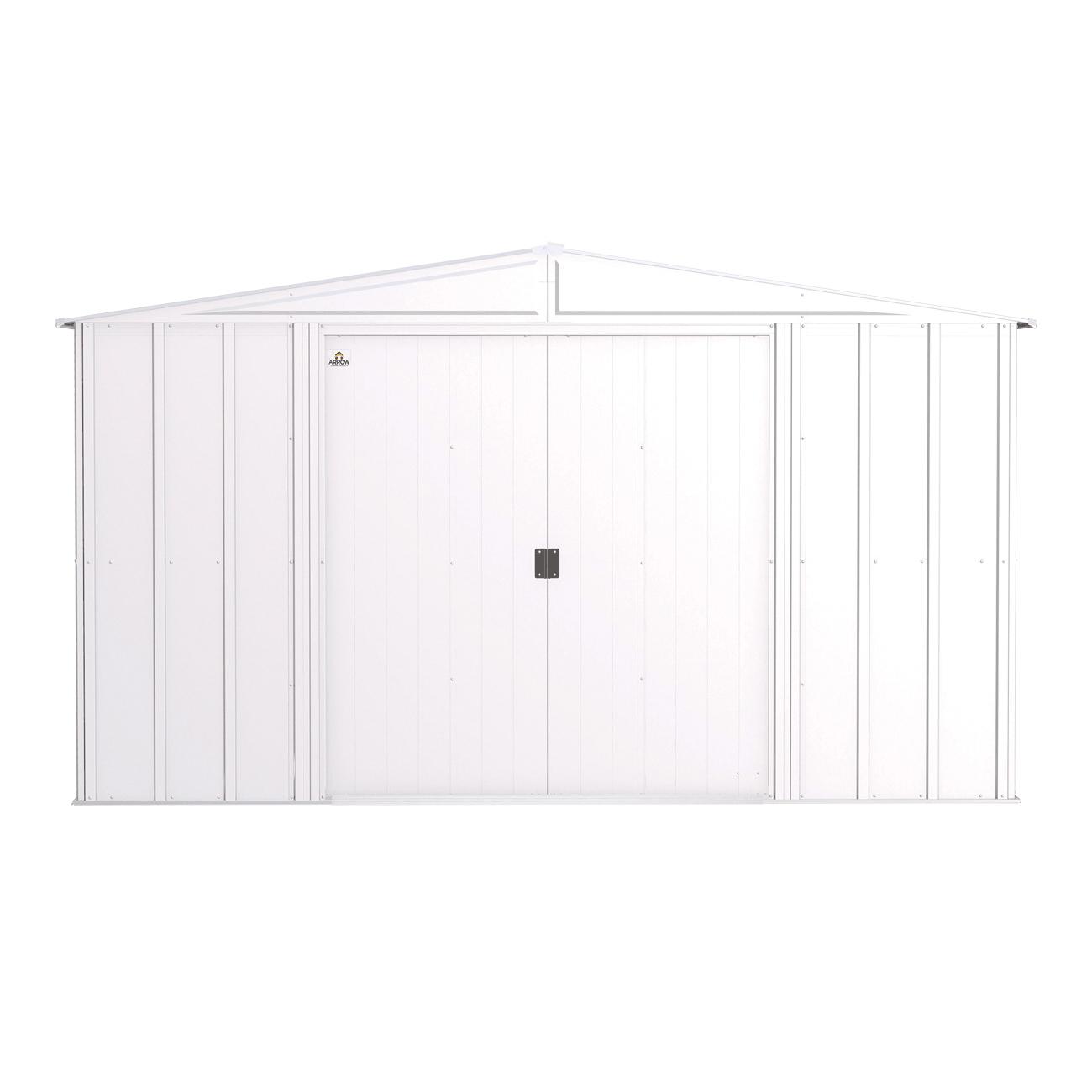 Arrow Storage Products Classic Series CLG108FG Storage Shed, 432 cu-ft Capacity, 10 ft W, 8 ft D, 6 ft H, Flute Gray - 3
