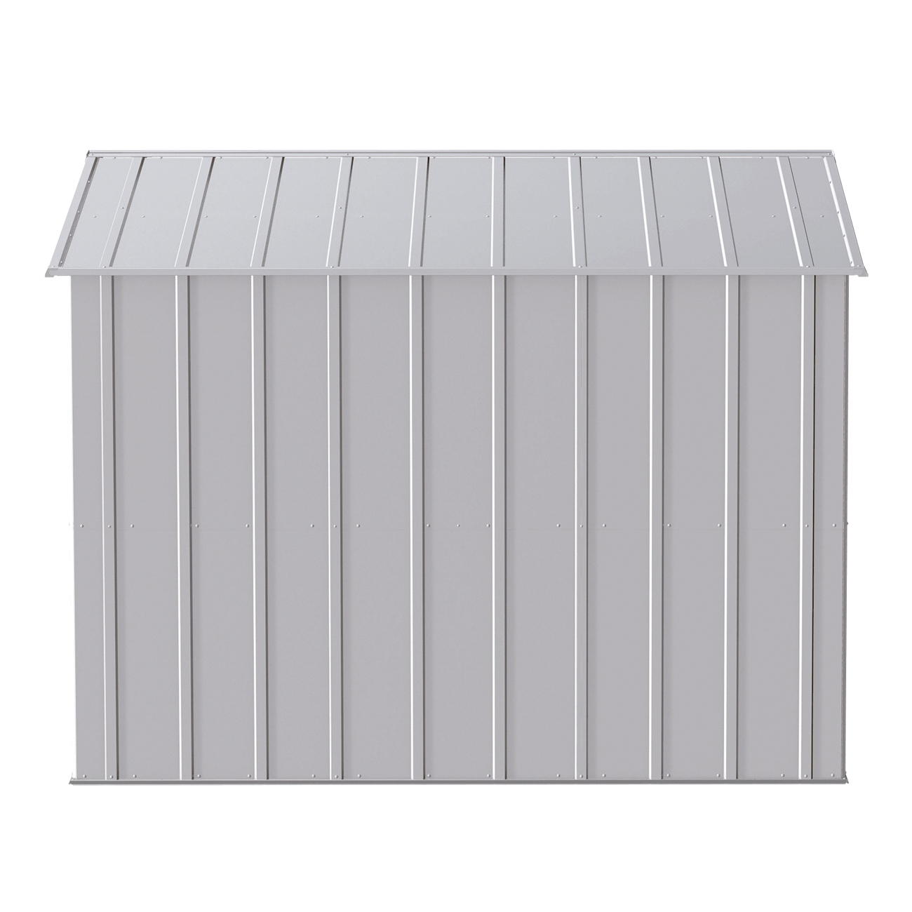 Arrow Storage Products Classic Series CLG108FG Storage Shed, 432 cu-ft Capacity, 10 ft W, 8 ft D, 6 ft H, Flute Gray - 5