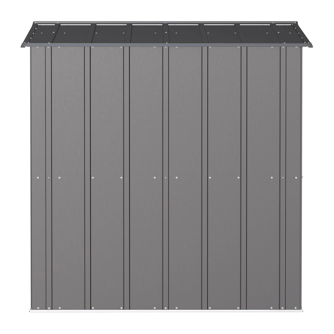 Arrow Storage Products Classic Series CLG86CC Storage Shed, 248 cu-ft, 8 ft W, 6 ft D, 6 ft H, Steel, Charcoal - 3