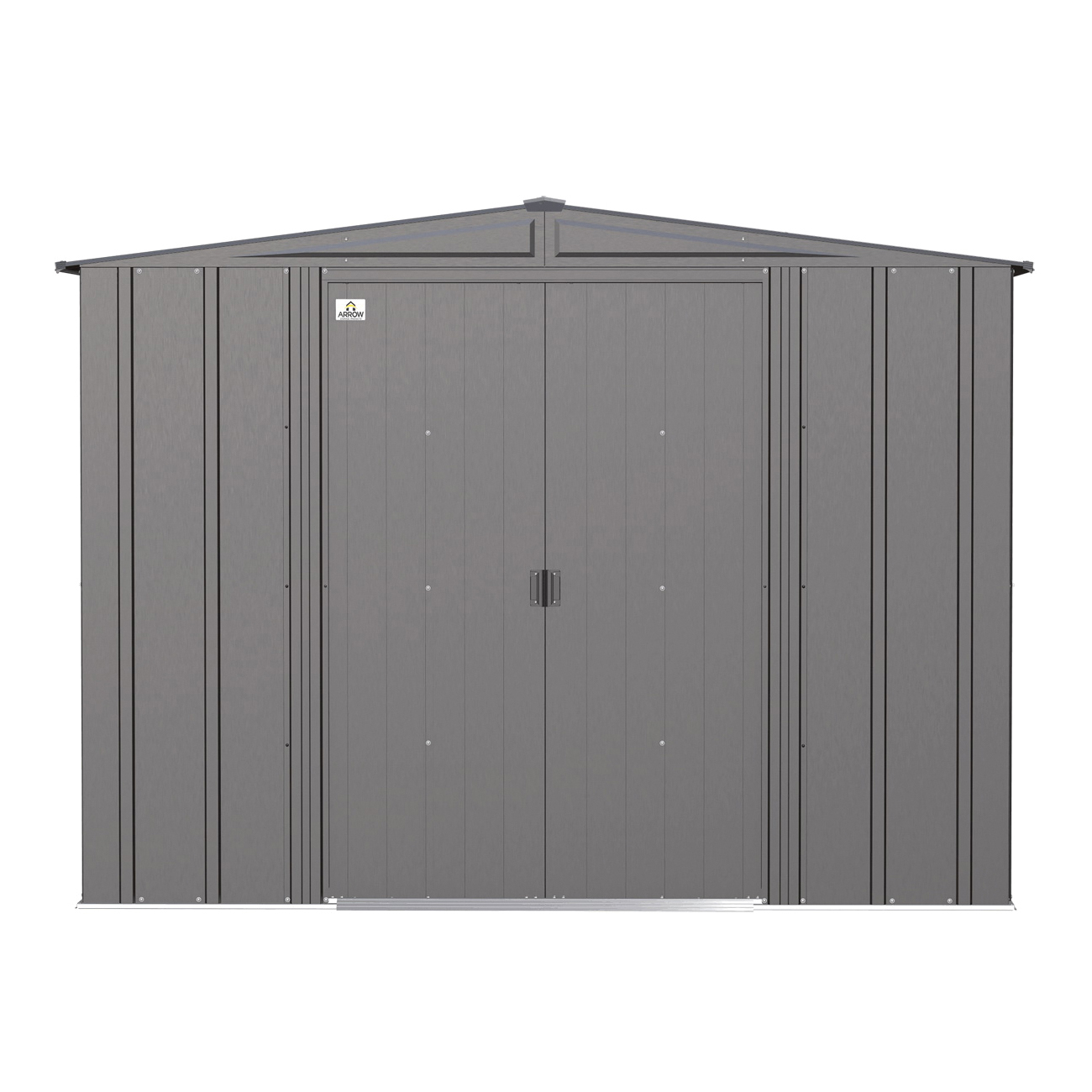 Arrow Storage Products Classic Series CLG86CC Storage Shed, 248 cu-ft, 8 ft W, 6 ft D, 6 ft H, Steel, Charcoal - 5