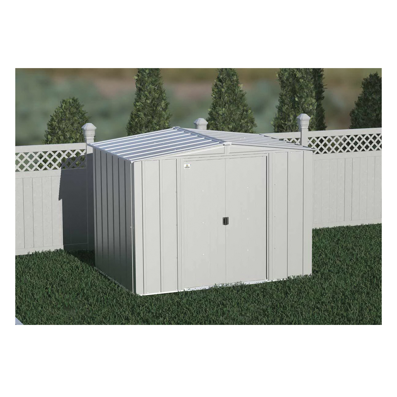 Arrow Classic Storage Shed, Arrow Storage Products, 248 cu-ft Capacity, 8 ft W x 6 ft D x 6 ft H, Steel - 2