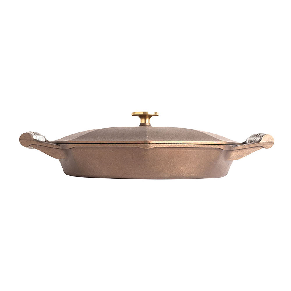 Finex SL1410001 Skillet with Lid, Cast Iron, Polished, Spring Handle - 2