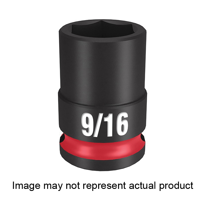 SHOCKWAVE Impact Duty Series 49-66-6100 Shallow Impact Socket, 1/4 in Socket, 3/8 in Drive, Square Drive