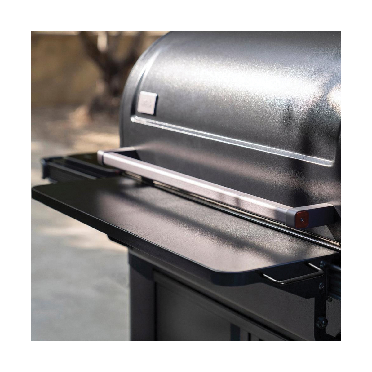 Traeger Pop-And-Lock BAC605 Folding Front Shelf, 34.1 in L x 10.6 in W x 7.75 in D Dimensions, Steel, Powder-Coated