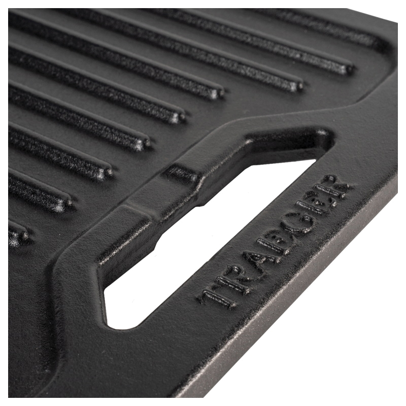 Traeger ModiFIRE BAC609 Grill Griddle, Reversible, Cast Iron, Enamel, For: ModiFIRE Traeger Grill Grates