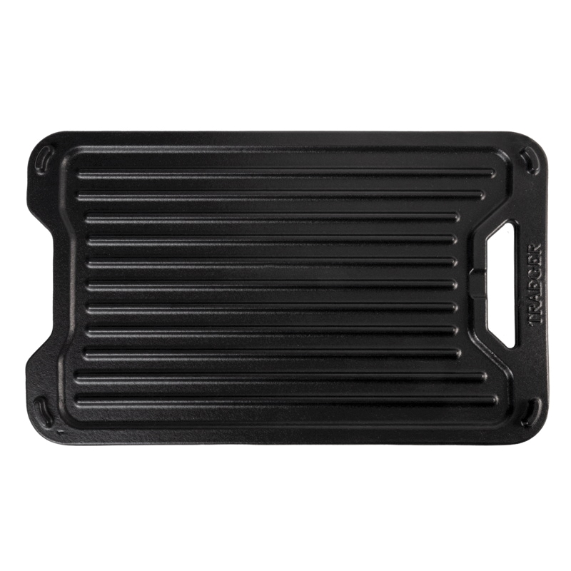 Traeger ModiFIRE BAC609 Grill Griddle, Reversible, Cast Iron, Enamel, For: ModiFIRE Traeger Grill Grates