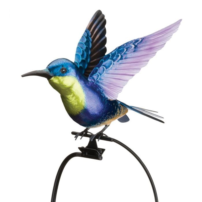 Regal Art & Gift 13157 Garden Stake, 42 in H, Rocker Hummingbird Wood Nymph, Metal
