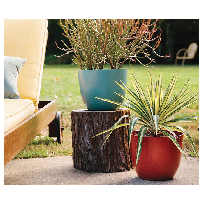 Ecoforms Decor Series B7NAT Bowl, 6.88 in H, 4.62 in W, Rice Hulls and Natural Binding Agents, Natural - 1