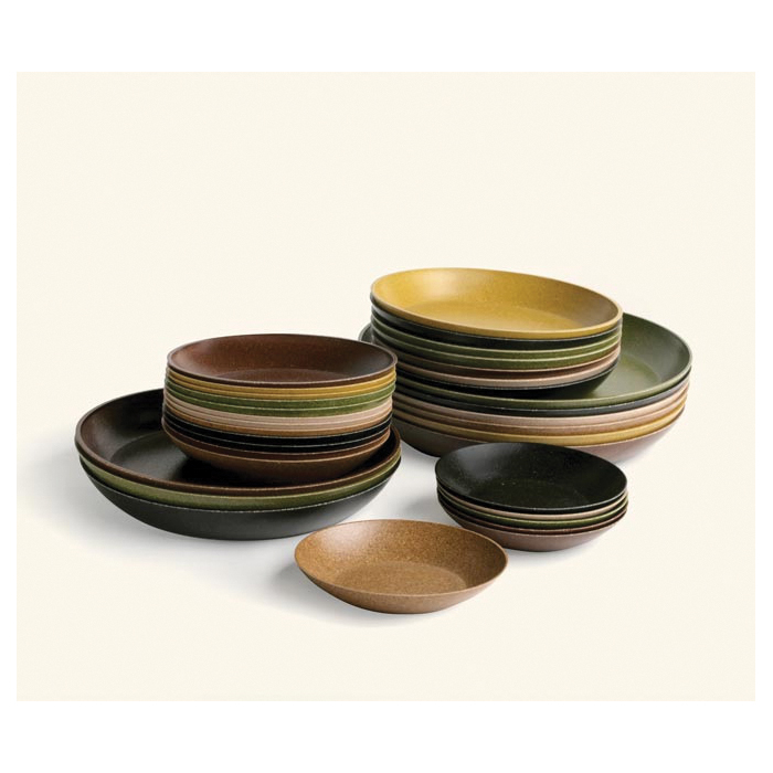 Ecoforms S14COR Saucer, 5-1/2 in Dia, Grain Hull, Coral - 2