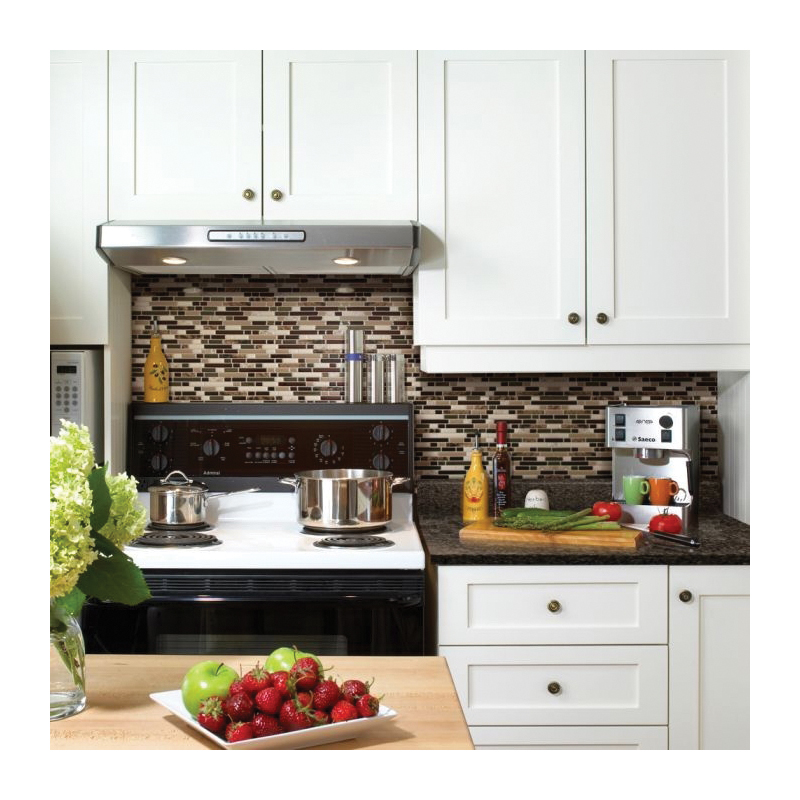 Smart Tiles Mosaik Series SM1034-4 Wall Tile, 10 in L Tile, 10.06 in W Tile, Bellagio Keystone Pattern, Vinyl - 5