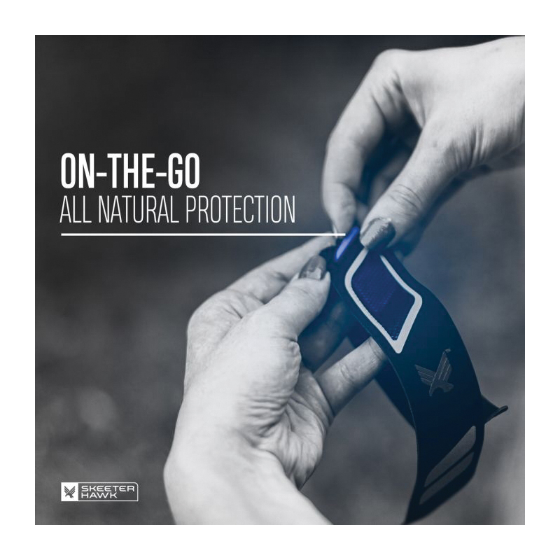 Skeeter Hawk SKE-WER-0001 Wearable Mosquito Wristband, Black