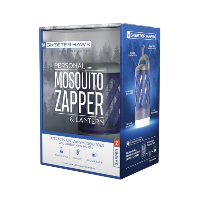 Skeeter Hawk SKE-ZAP-0001 Rechargeable Personal Bug Zapper with Lantern, 1200 mAh, Lithium-Ion Battery, ABS - 2