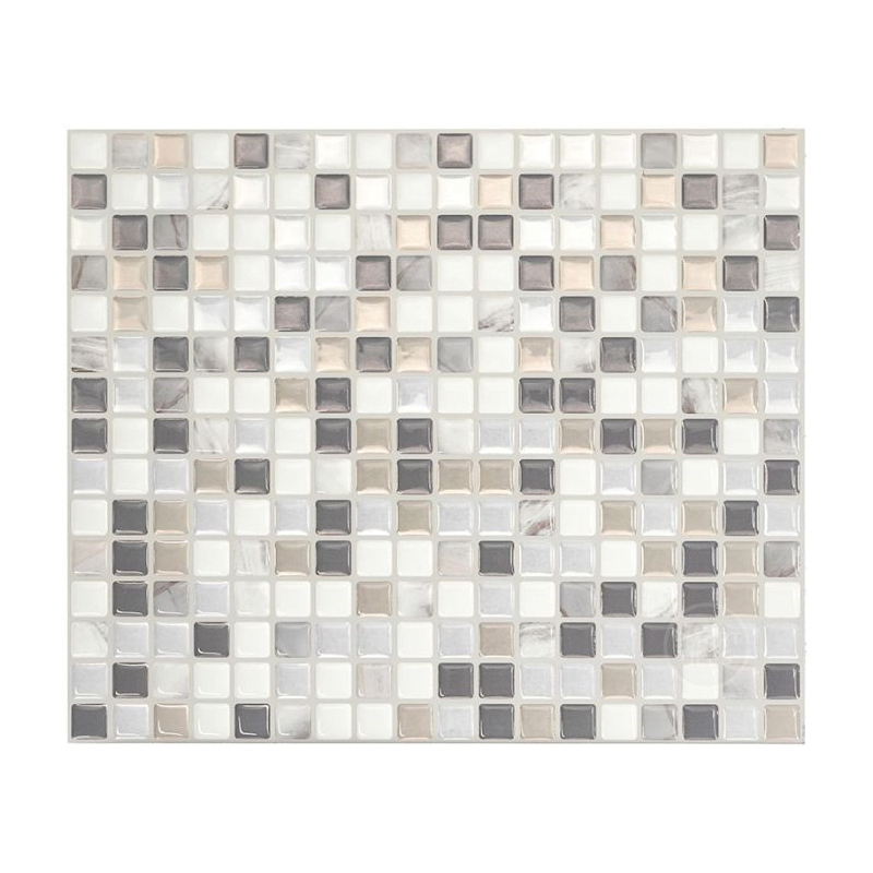 Mosaik Series SM1036-4 Wall Tile, 9.64 in L Tile, 11.55 in W Tile, Straight Edge, Minimo Noche Pattern