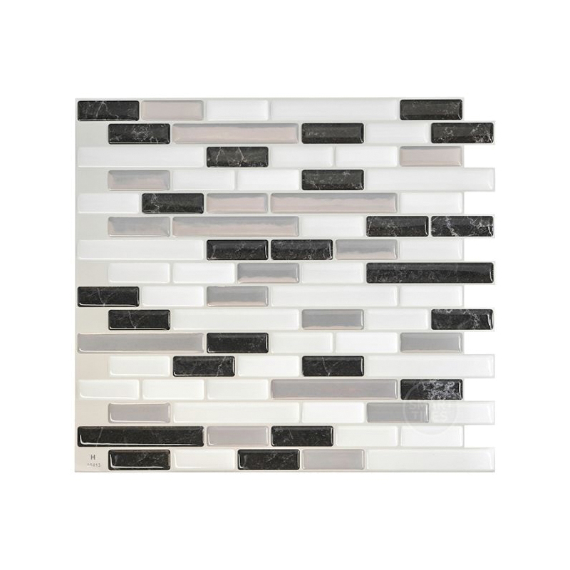 Mosaik Series SM1057-4 Wall Tile, 9.1 in L Tile, 10.2 in W Tile, Straight Edge, Muretto Alaska Pattern