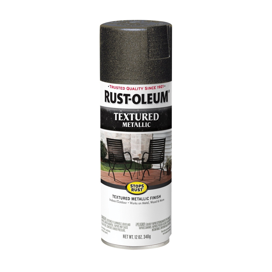 Rust-Oleum Stops Rust 12 Oz. Textured Finish Spray Paint, Black