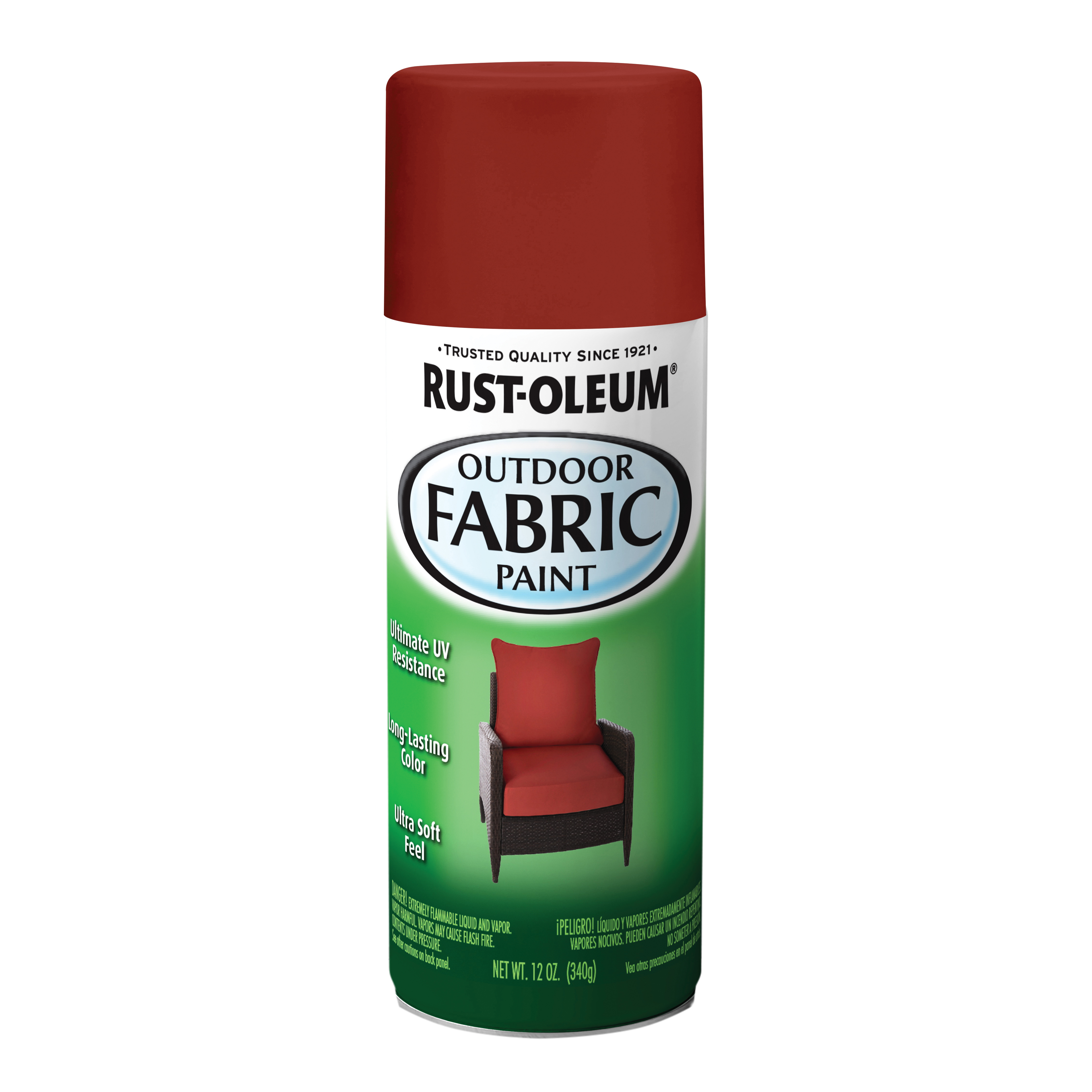 379554 Fabric Spray Paint, Matte, Chili Red, 12 oz, Can