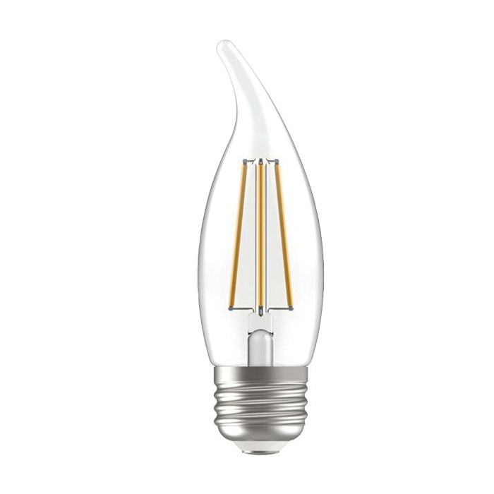 LED+ 93121493 Dusk To Dawn Light Bulb, CAM Lamp, 60 W Equivalent, Medium (E26) Lamp Base, Dimmable, Clear, 2/PK