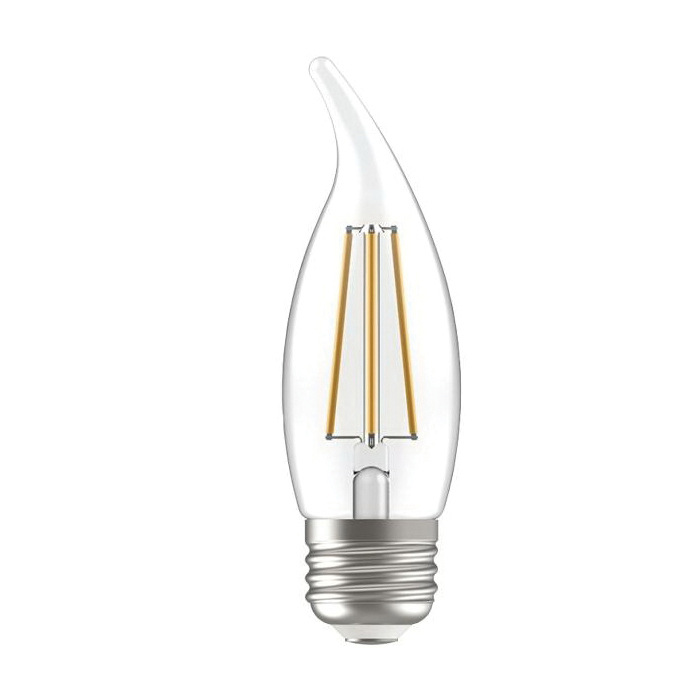 LED+ 93121494 Dusk To Dawn Light Bulb, 500 Lumens, 5 W, CAM Lamp, 60 W Equivalent, Medium (E26) Lamp Base, Dimmable