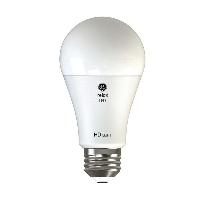 Relax 93127613 Light Bulb, General-Purpose, High-Definition, A19 Lamp, 75 W Equivalent, Medium (E26) Lamp Base