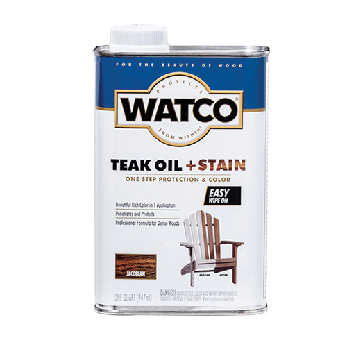 Watco 348747 Oil and Stain, Warm Glow, Jacobean, Liquid, 1 qt, Can
