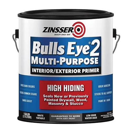 Zinsser Bulls Eye 2 Series 285156 Primer, White, 1 gal