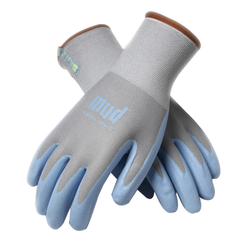 Cool Mud Series 022GB-M Coated Gloves, Unisex, M, Foam Nitrile Coating, Glacier Blue