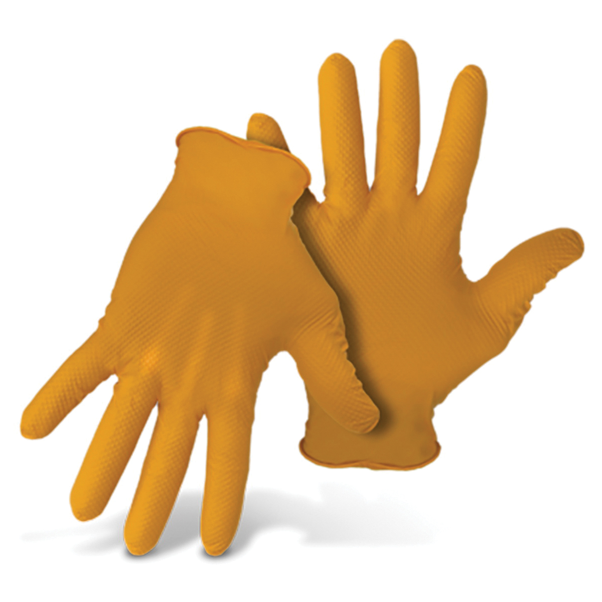 G21081-XL-50 Disposable Gloves, XL, Nitrile, Orange