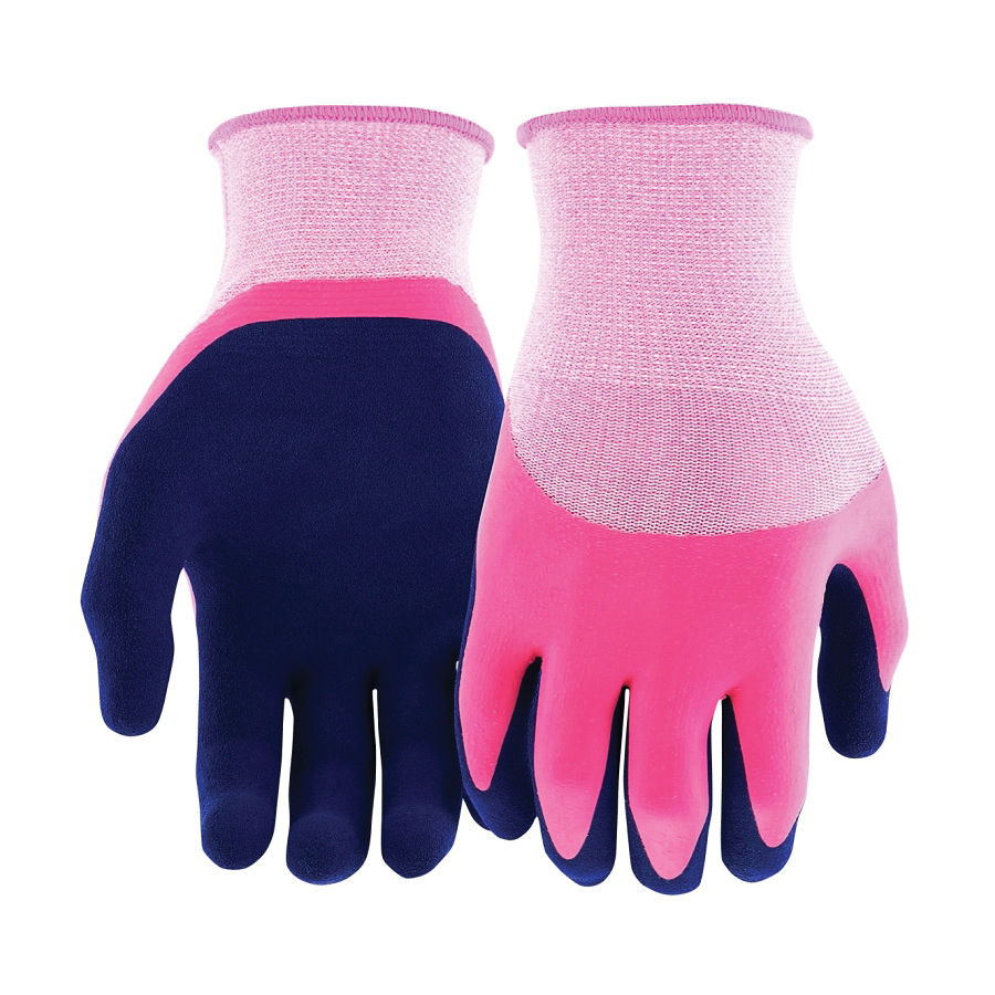 MG20802/WSM Dipped Gloves, Women's, S/M, 4 in L, Knit Wrist Cuff, Latex Coating, Goatskin Leather Glove