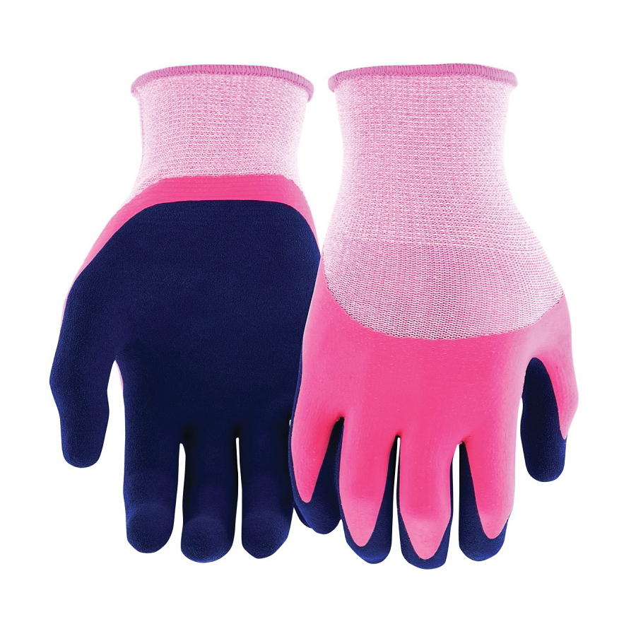 MG30605/WML Double-Dipped Gloves, Women's, M/L, 3.82 in L, Knit Wrist, Seamless Cuff, Latex Coating