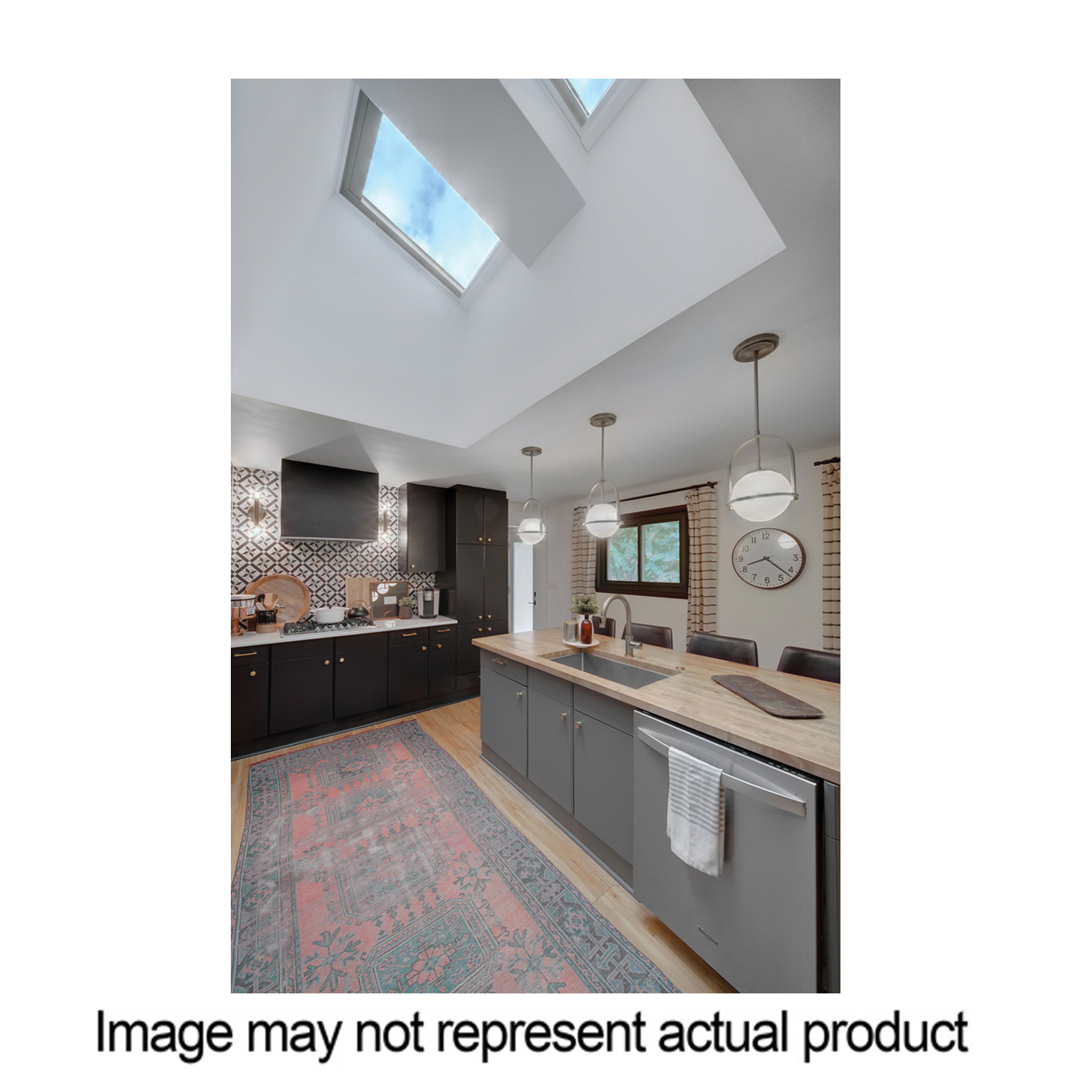 QPF22222016 Skylight, 24-3/16 in OAW, 24-3/16 in OAH, Aluminum Frame, White, Curb-Mount Installation