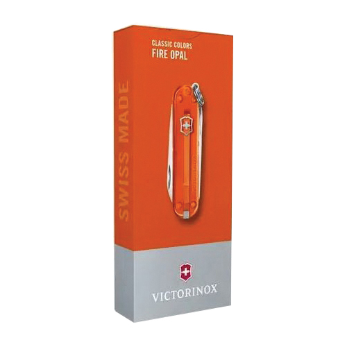 Victorinox Classic Colors Classic SD Transparent Series 0.6223.T82G Pocket Knife, 7-Function, ABS/Cellidor, Fire Opal - 4